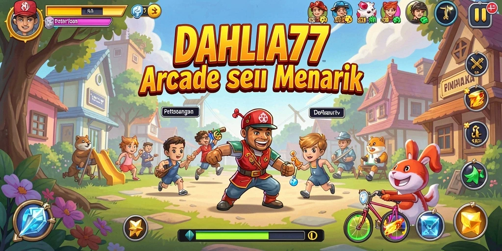 Screenshot gameplay DAHLIA77 yang menampilkan serunya petualangan Arcade.