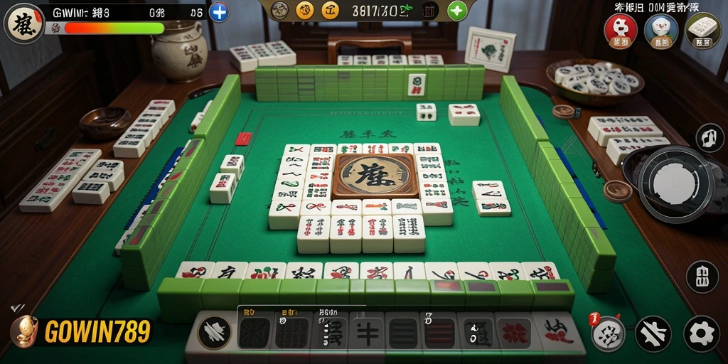 Screenshot gameplay GOWIN789 menampilkan tantangan Mahjong yang mendebarkan.