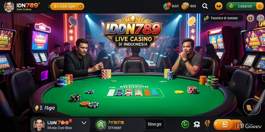 Tampilan gameplay menarik dengan dealer profesional di IDN789.