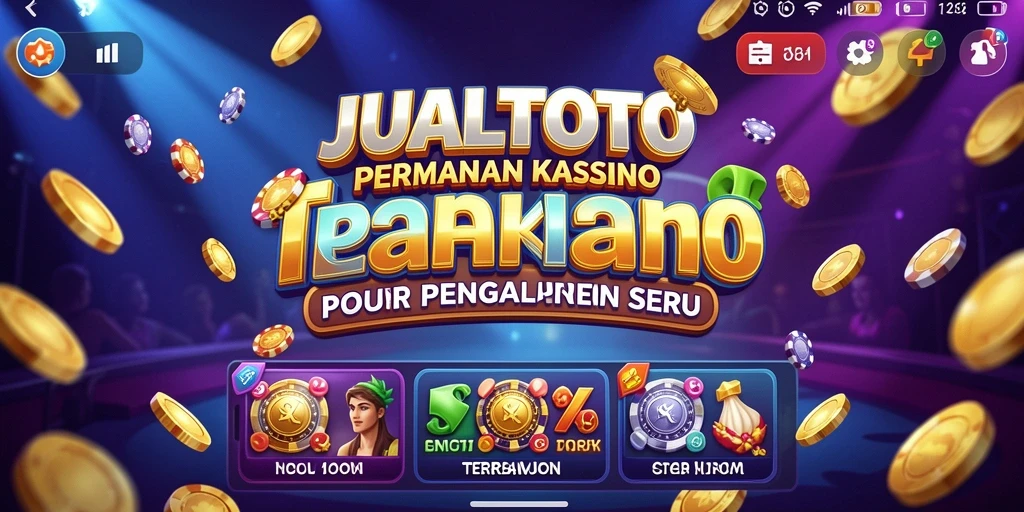 Gameplay seru di JUALTOTO yang menghadirkan suasana Kasino nyata.