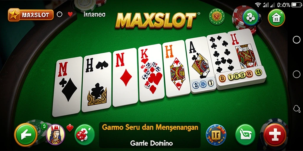 Tangkapan layar gameplay MAXSLOT menampilkan keseruan permainan Domino.