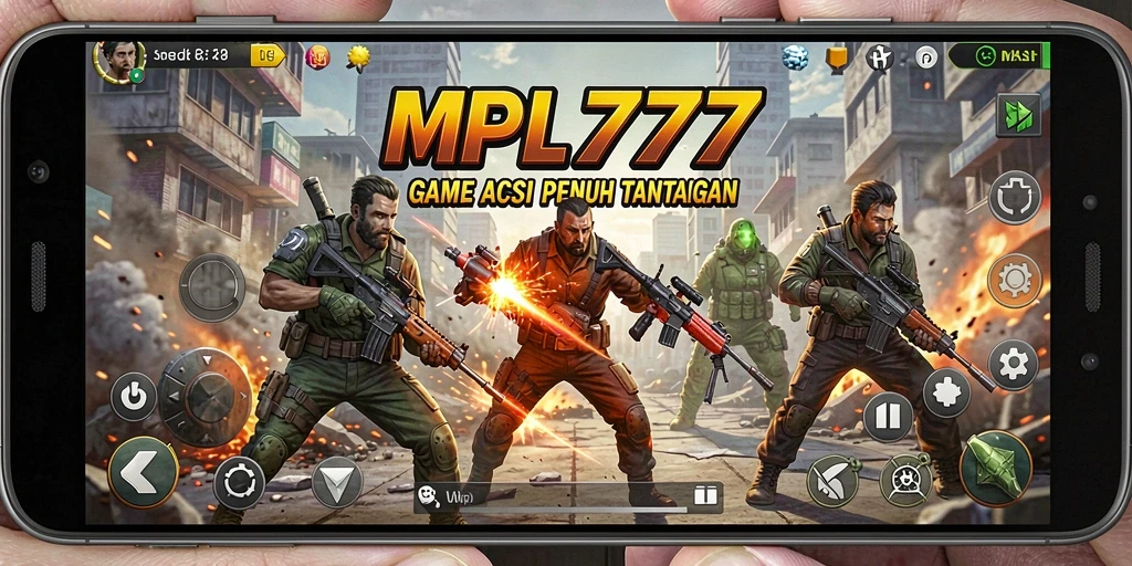 Tangkapan layar utama MPL777 menunjukkan aksi seru di dalam pertempuran.