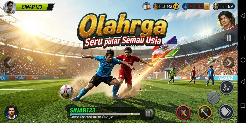 Screenshot game SINAR123 yang menunjukkan aksi olahraga seru.