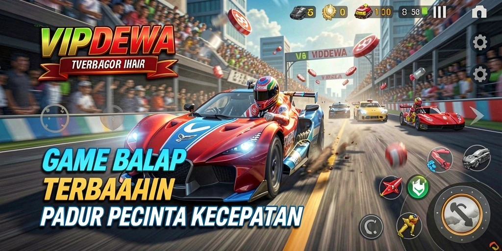 Tampilan gameplay Racing yang mendebarkan di VIPDEWA.