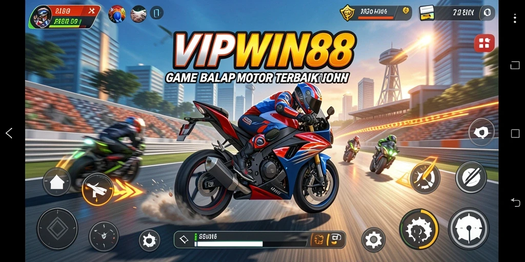 Gameplay mendebarkan dengan motor cepat dan sirkuit menantang.