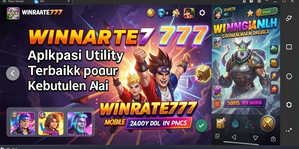 Screenshot utama WINRATE777 menunjukkan antarmuka pengguna yang intuitif dan mudah digunakan.